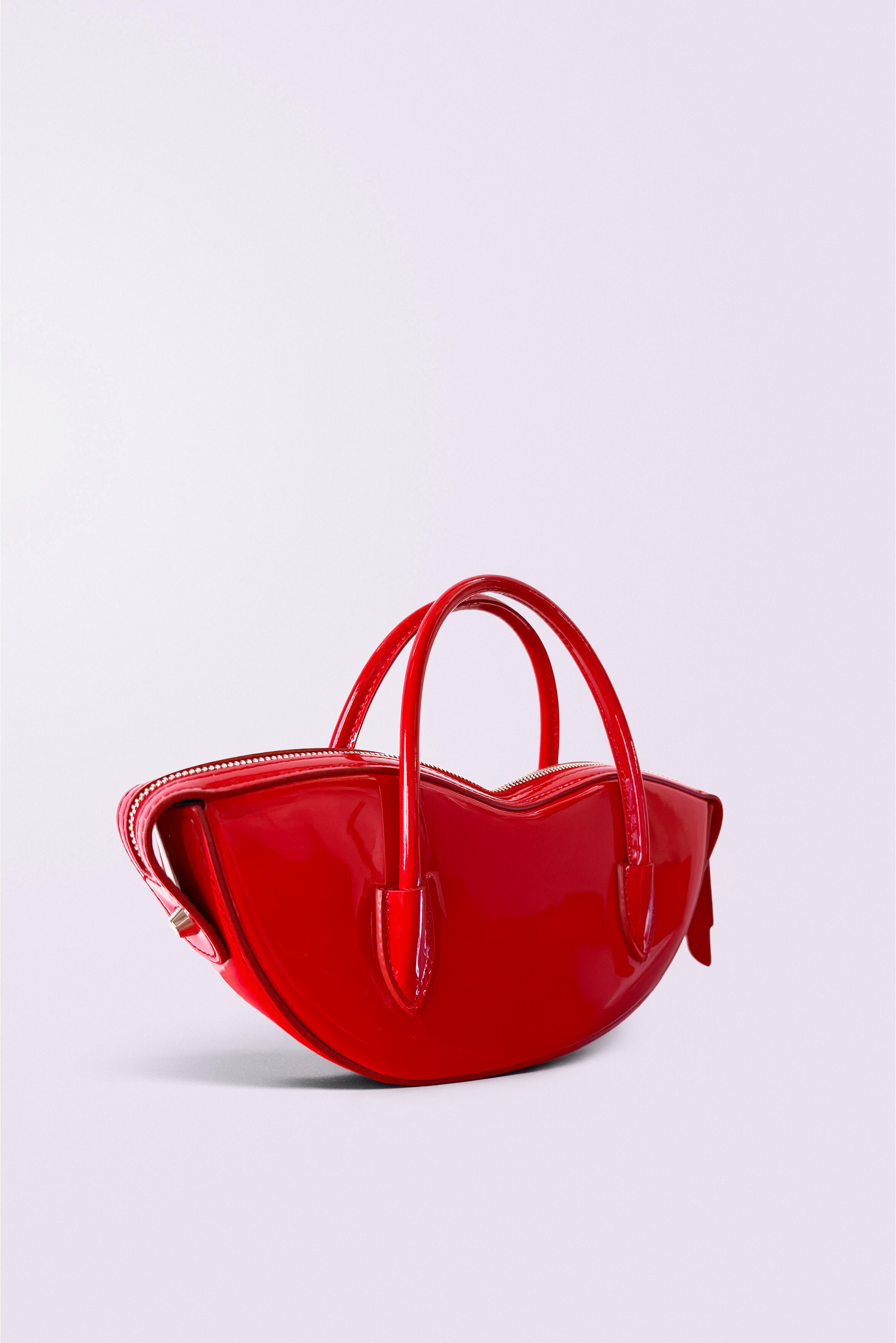 Mini Lips Bag Vinyl Red